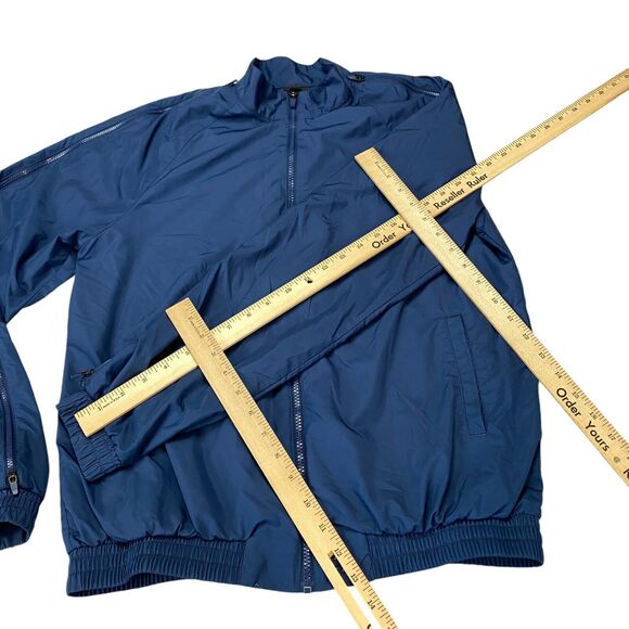 Oakley Ventilation Track Jacket Mens M Blue Regular Fit Lined Full Zip - Picture 4 of 16